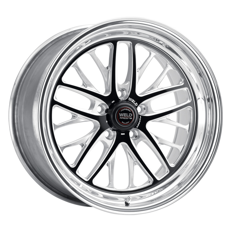 Weld S82 18x8.5 / 5x120.65 / 6.7 BS / 3.18 HB - Black Center - Polished Shell - Non-BL Wheel