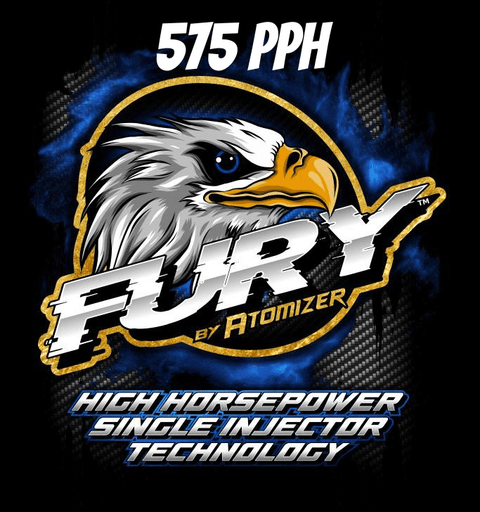 Atomizer ST FURY 575 PPH 6100cc/min @90psi Fuel Injector – Low Impedance