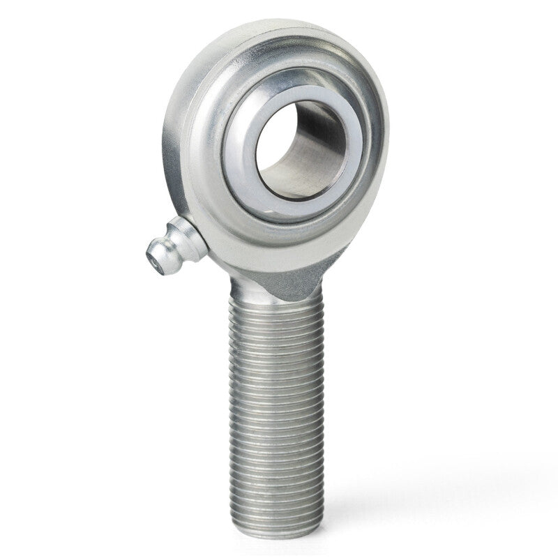 QA1 C Series 2-Pc Rod End - Male/Left Hand - 12mm Bore x M12x1.75 w/Zerk - Carbon Steel