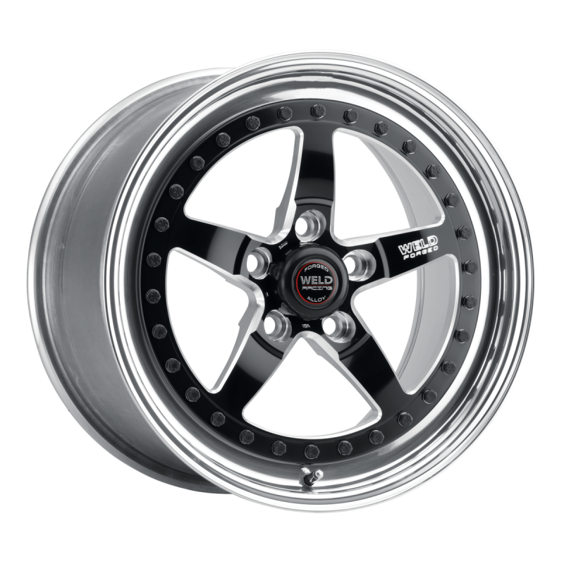 Weld Weldstar 17x5 / 5x4.75 BP / 2.2in. BS Black Wheel - High Pad