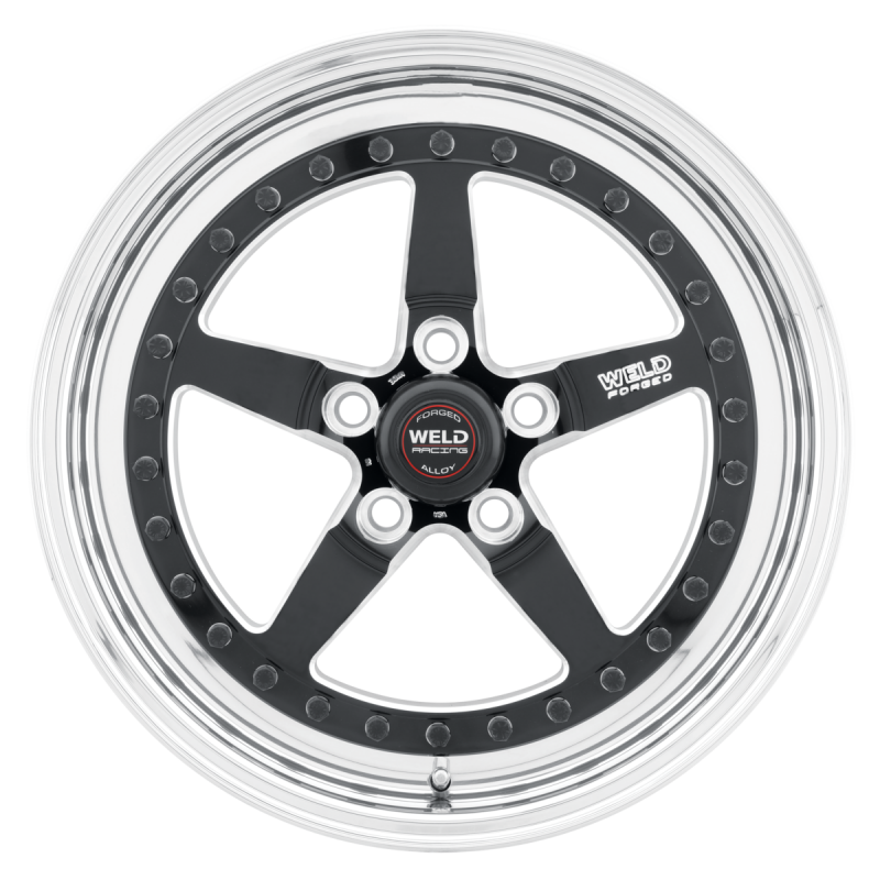 Weld Weldstar 17x8 / 5x120 / 5.2 BS / 3.18 HB - Black Center - Polished Shell - Non-BL Wheel