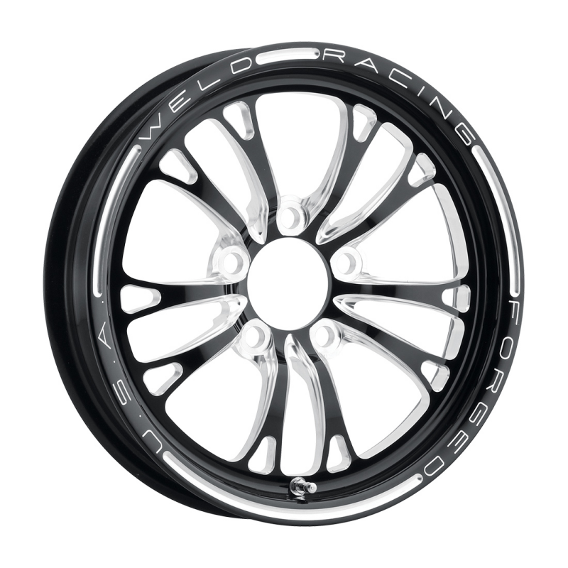 Weld V-Series Frontrunner 15x3.5 / 5x120 / 1.75 BS / 3.18 HB - Gloss Black Milled - Non-BL Wheel