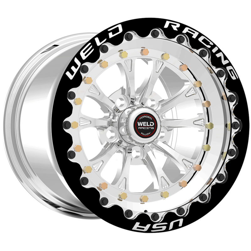 Weld Vitesse Beadlock 15x8/5x4.75/3.5 BS/3.18 HB-Polished Center-Polished Shell-Polished MT Wheel