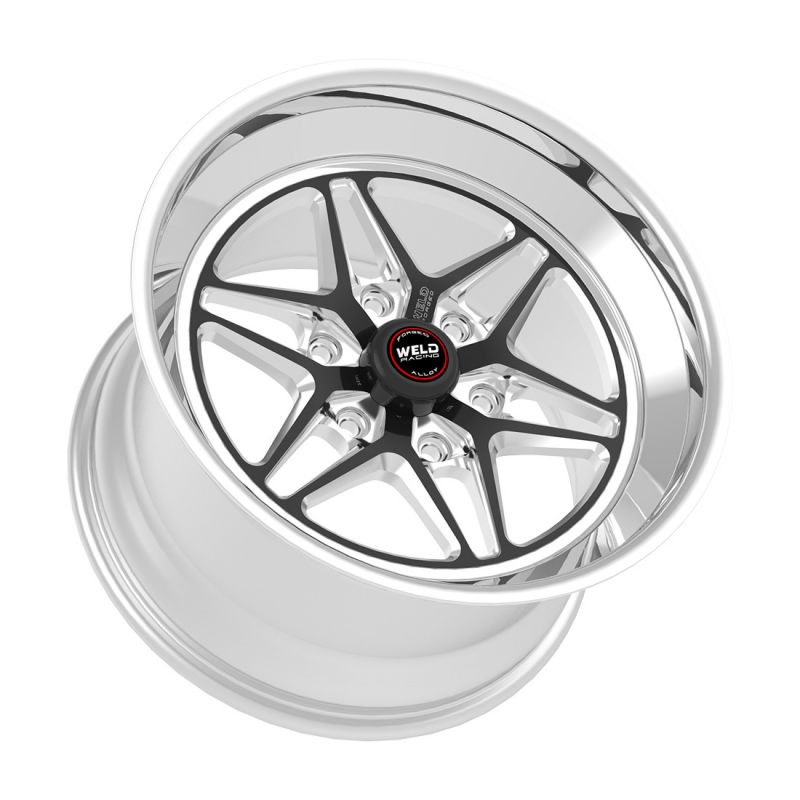 Weld S81 HD 17x7 / 6x139.7 / 4.2 BS / 3.54 HB - Black Center - Polished Shell - Non-BL Wheel