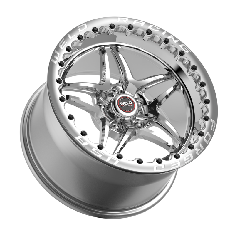 Weld S81 Beadlock 15x10/5x120/7.5 BS/3.18 HB-Polished Center-Polished Shell-Polished SBL MT Wheel