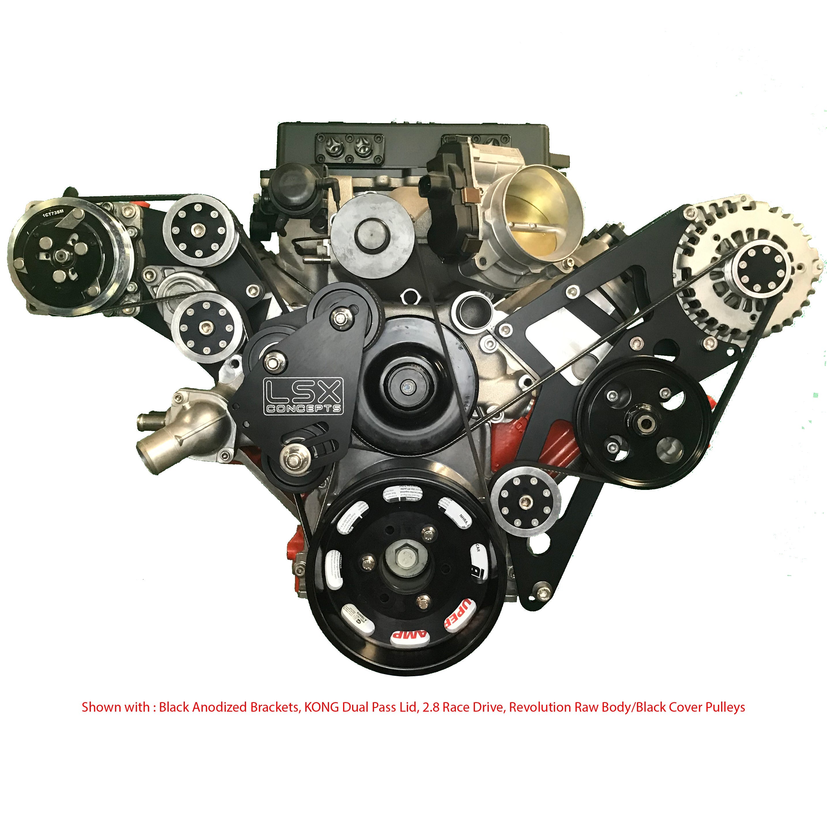 Bundle - ALT/PS/AC/Race Drive - Tumble Finish - 8 Rib OEM