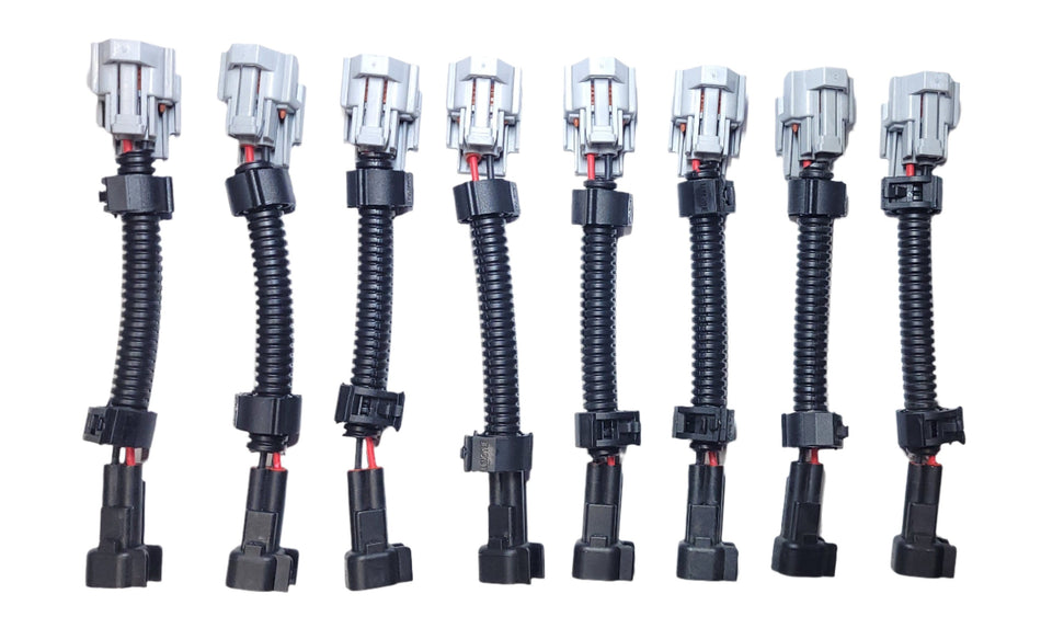 Set of 8 Bosch Fuel Injector Wiring Adapters