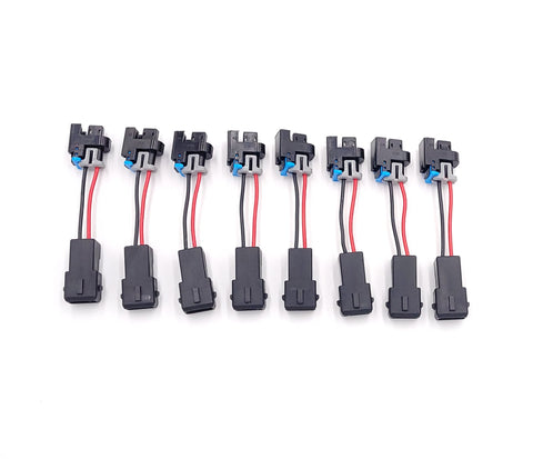 Set of 8 Bosch Fuel Injector Wiring Adapters