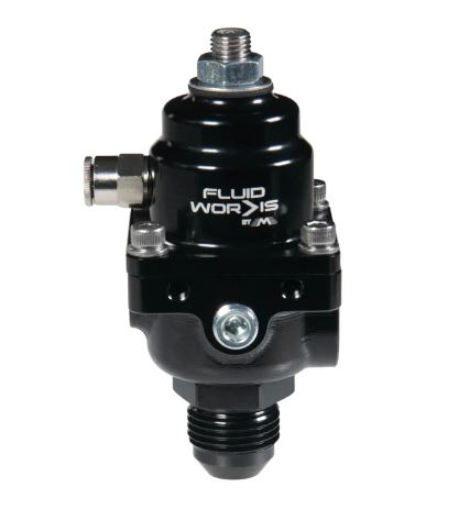 Fluidworks 3-6 gpm Fuel Pressure Regulator 35-70 psi 90 Degree Fittings