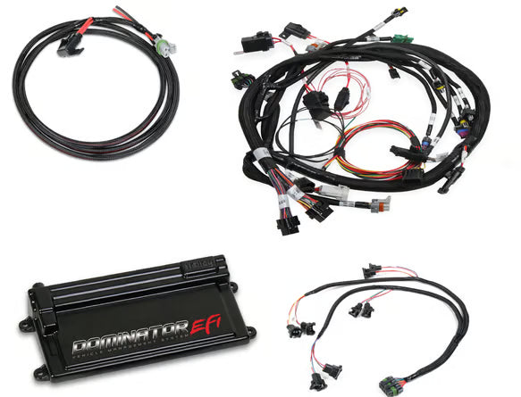 With Coil on Plug Main and Sub Harness with EV1 Injector Harness Dominator EFI Kit - Universal - COP Main Harness
