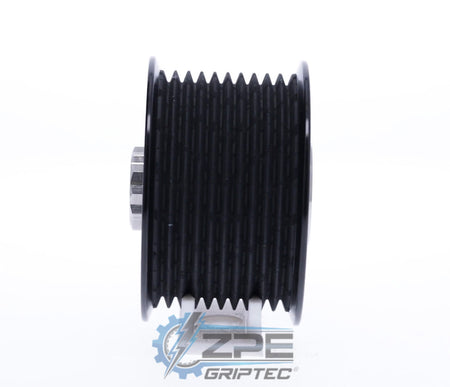 2.55" 10 Rib ZPE GripTec® 2pc HellCat L2V Black Pulley & Hub Kit