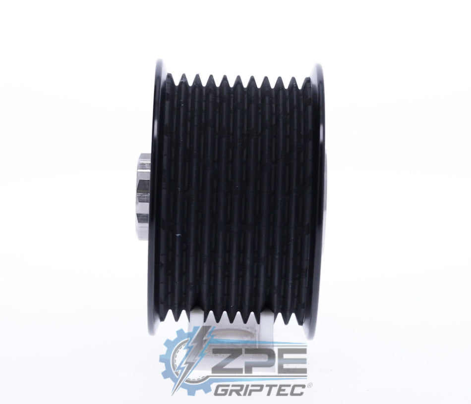 2.55" 10 Rib ZPE GripTec® 2pc HellCat L2V Black Pulley & Hub Kit