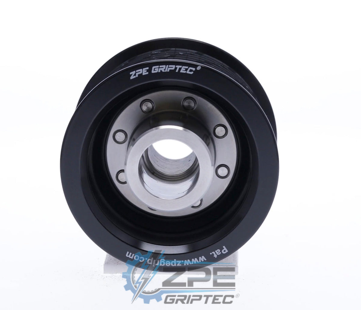 2.55" 10 Rib ZPE GripTec® 2pc HellCat L2V Black Pulley & Hub Kit