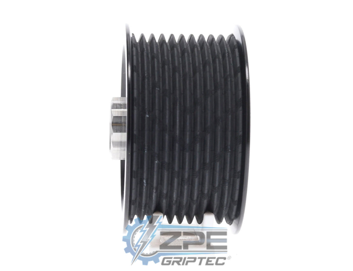 2.72" 10 Rib ZPE GripTec® 2pc HellCat L2V Black Pulley & Hub Kit