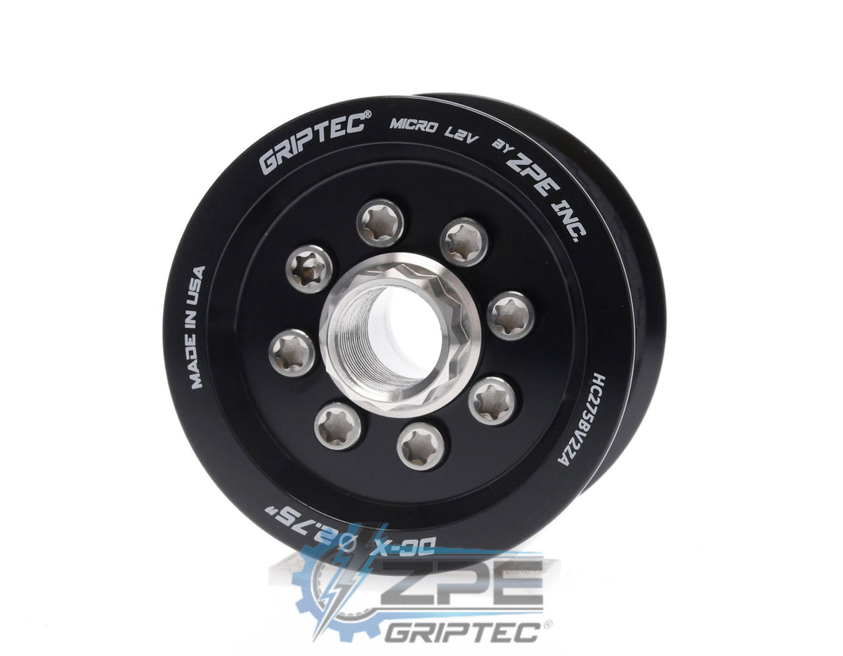 2.75" 10 Rib ZPE GripTec® 2pc HellCat L2V Black Pulley & Hub Kit