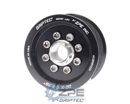 2.85" 10 Rib ZPE GripTec® 2pc HellCat L2V Black Pulley & Hub Kit
