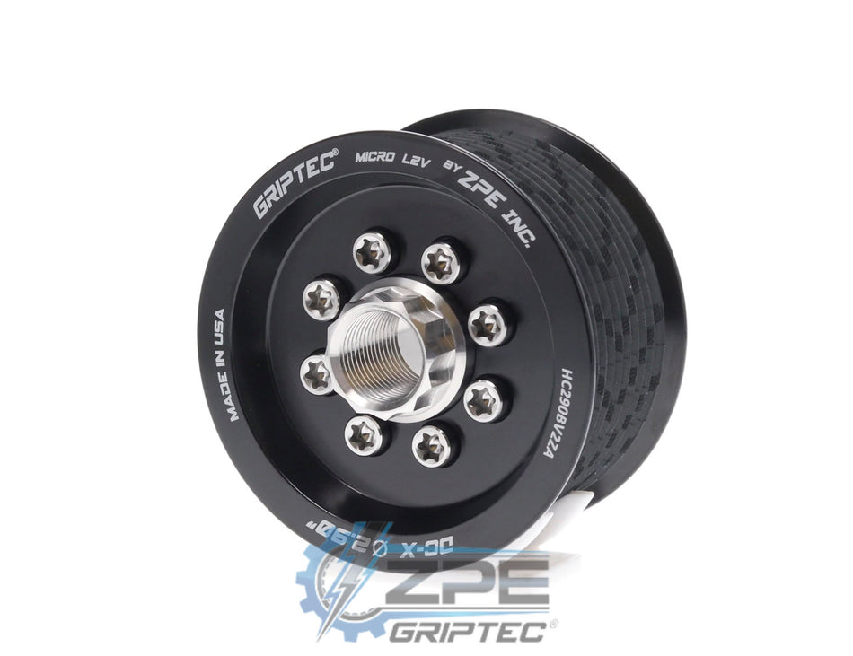2.90" 10 Rib ZPE GripTec® 2pc HellCat L2V Black Pulley & Hub Kit