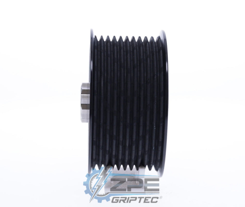 3.00" 10 Rib ZPE GripTec® 2pc HellCat L2V Black Pulley & Hub Kit