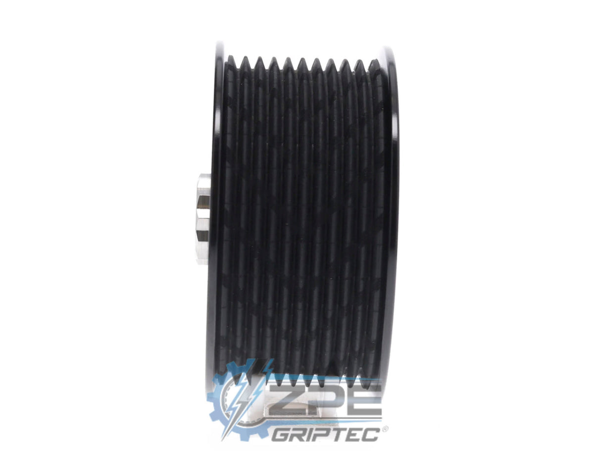 3.25" 10 Rib ZPE GripTec® 2pc HellCat L2V Black Pulley & Hub Kit