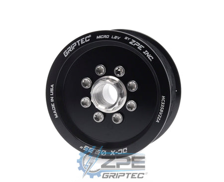 3.35" 10 Rib ZPE GripTec® 2pc HellCat L2V Black Pulley & Hub Kit