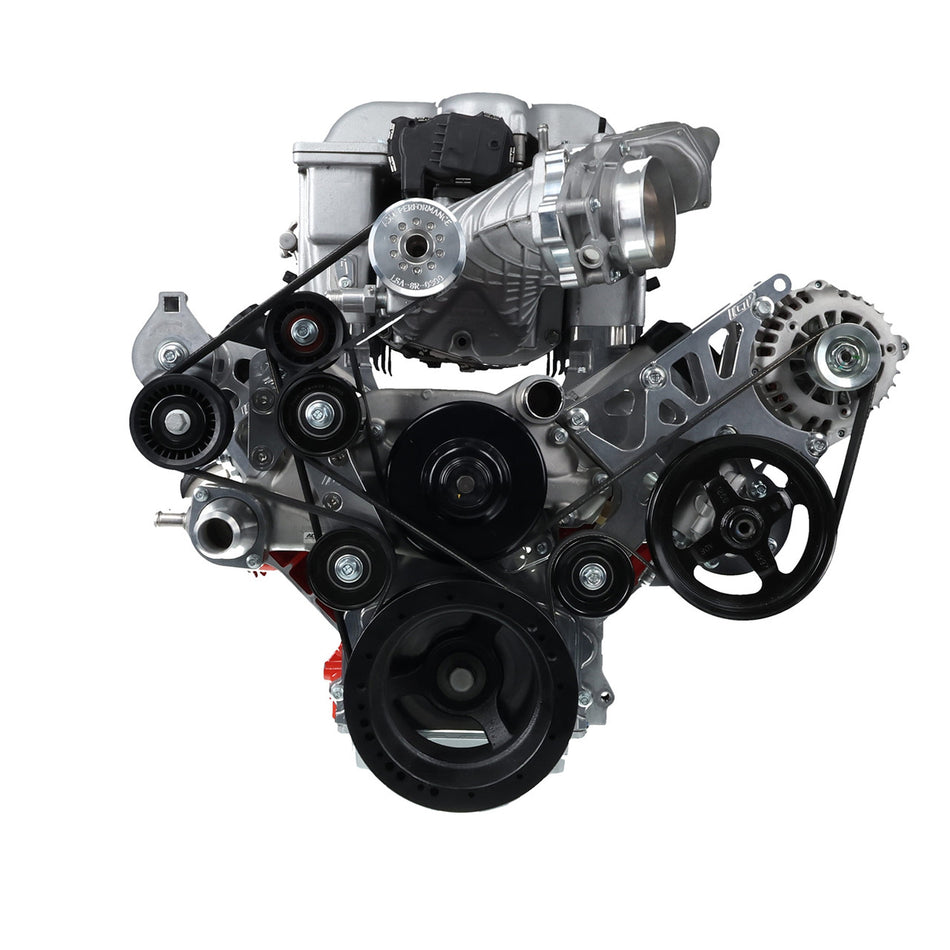ICT Billet Hellcat Supercharger to LS Rectangle Port Head Adapter Kit