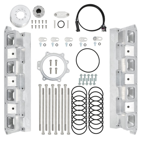ICT Billet Hellcat Supercharger to LS Rectangle Port Head Adapter Kit