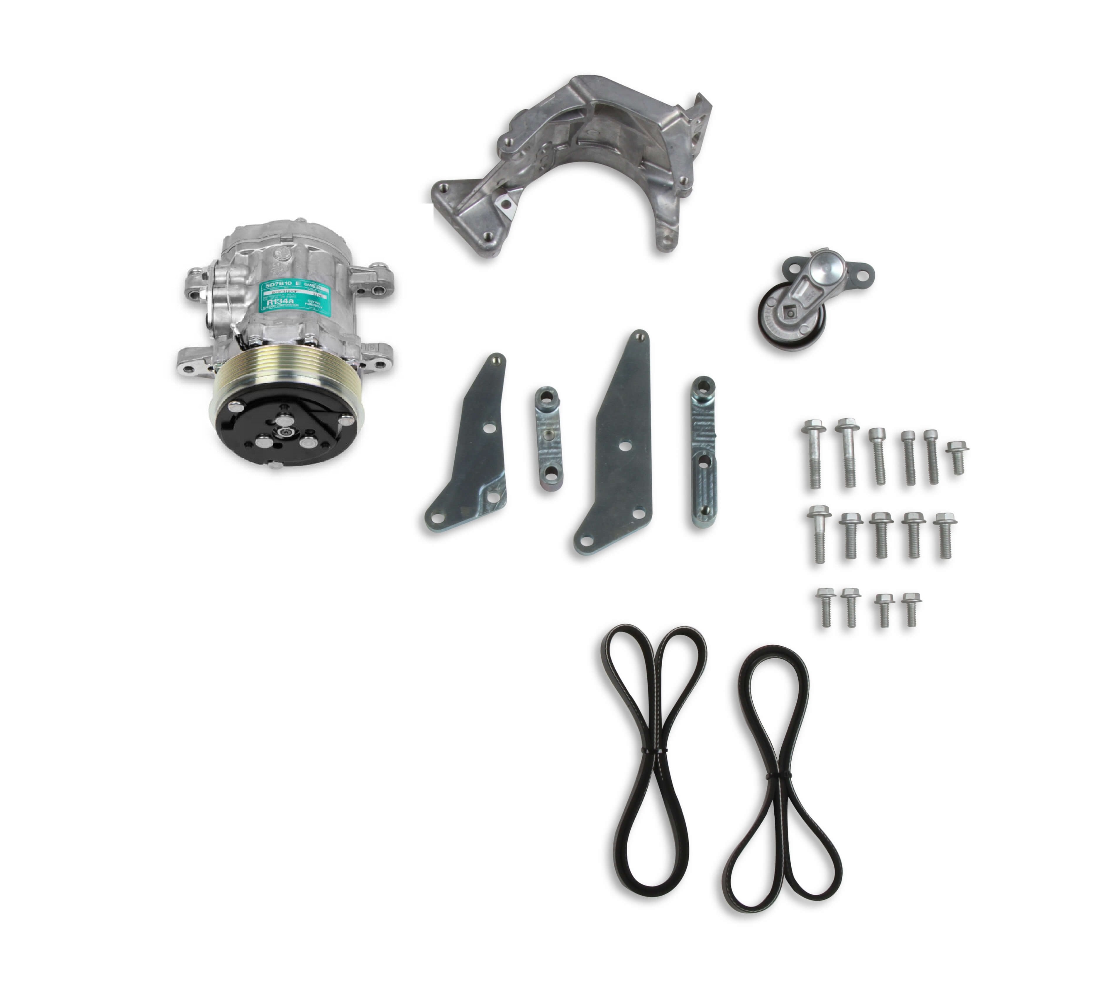 Low-Mount LS Drive System (A/C) w/ Sanden SD7 Compressor - Passenger's Side