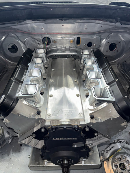 Billet Aluminum Adapters for Hellcat Supercharger to LS Rectangular Port Engines