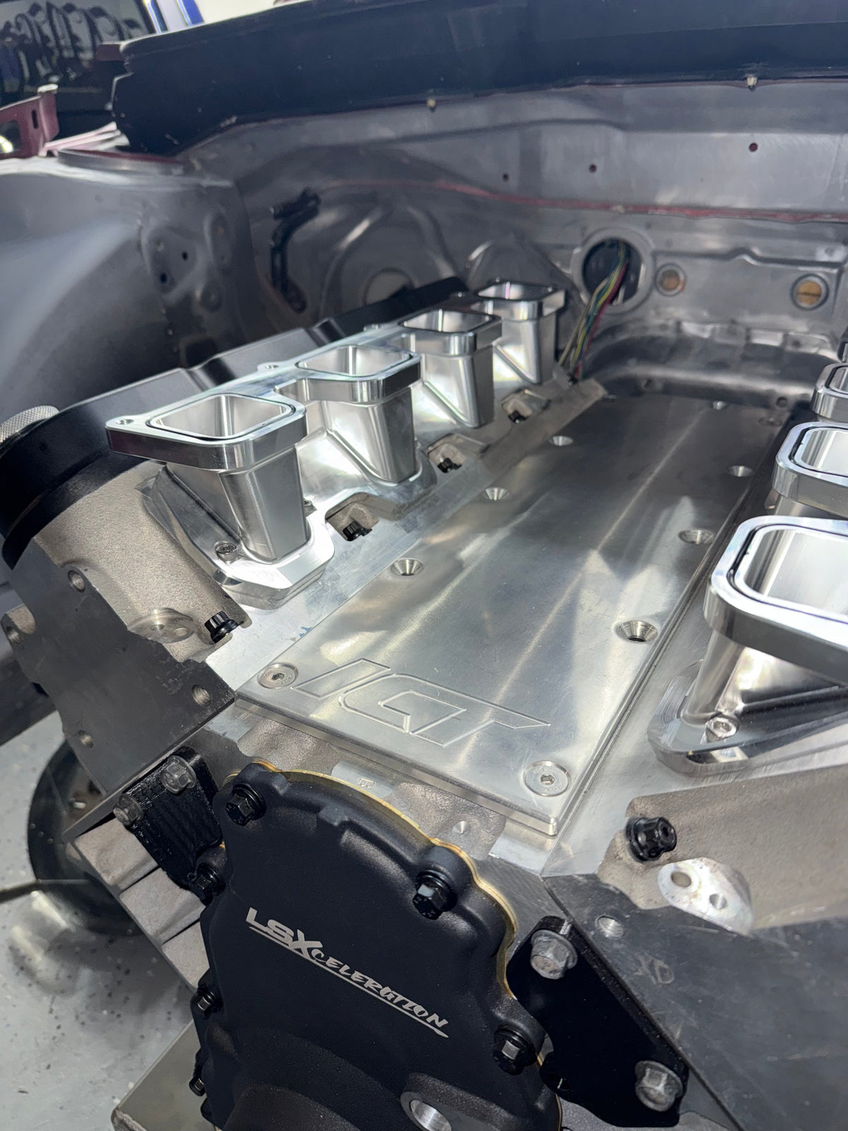 Billet Aluminum Adapters for Hellcat Supercharger to LS Rectangular Port Engines
