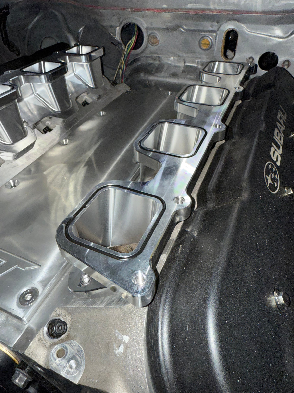 Billet Aluminum Adapters for Hellcat Supercharger to LS Rectangular Port Engines