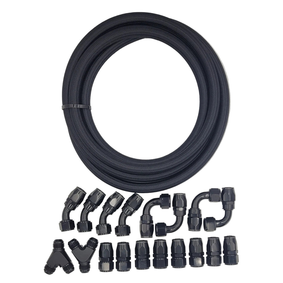 Kong Lid Coolant Hose Kit -12AN RH235 Braided Hose