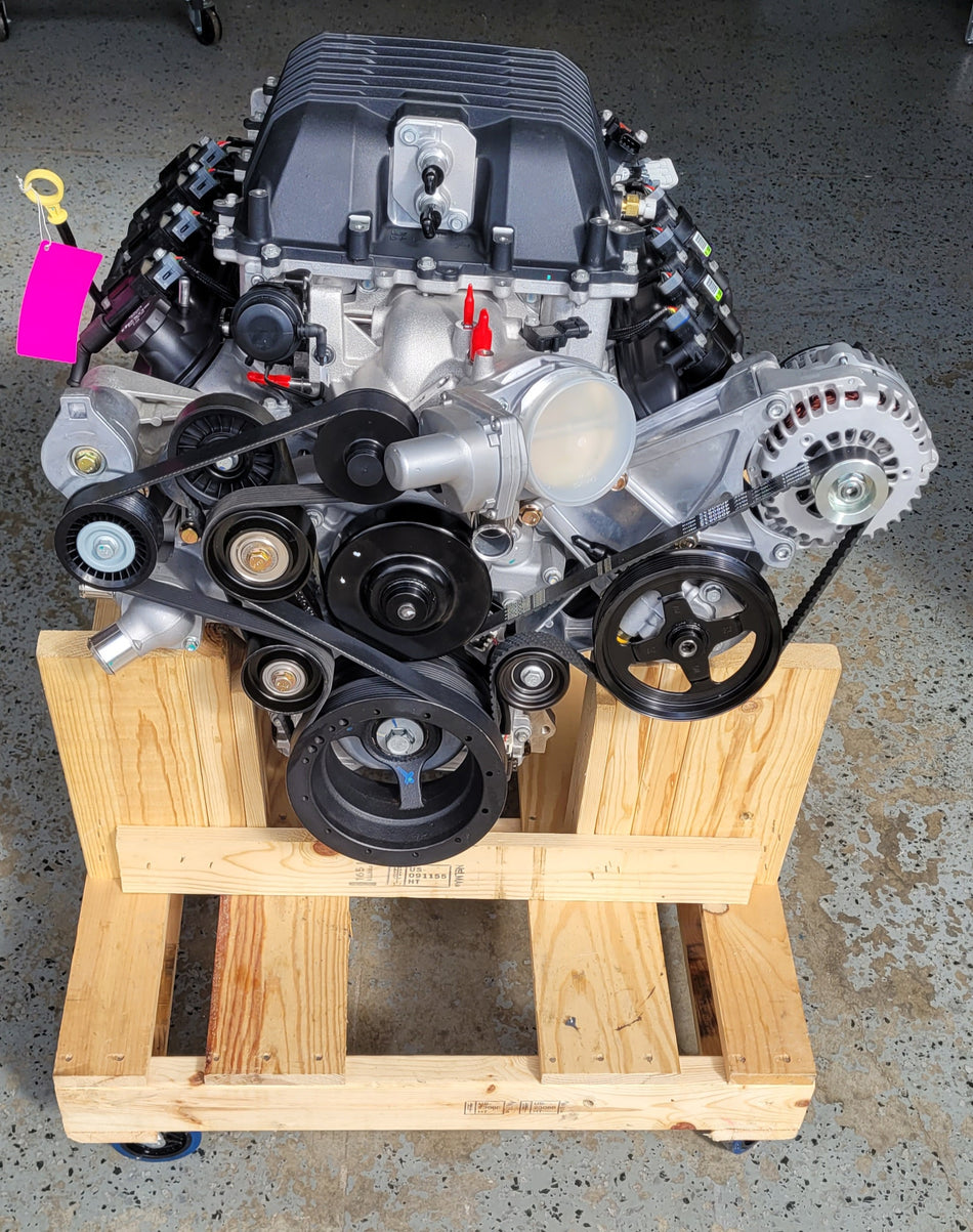 L96 Crate Engine w/ ZL1 Lid High Mount Accessory Drive