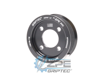 2.60" 6 Rib ZPE GripTec® 2pc Magnuson TVS L3 Black Pulley Only