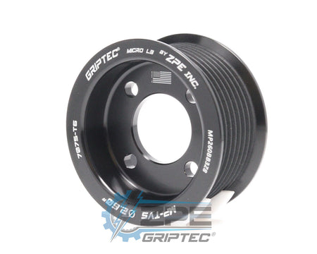 2.60" 8 Rib ZPE GripTec® 2pc Magnuson TVS L3 Black Pulley Only