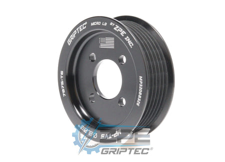 3.20" 6 Rib ZPE GripTec® 2pc Magnuson TVS L3 Black Pulley Only