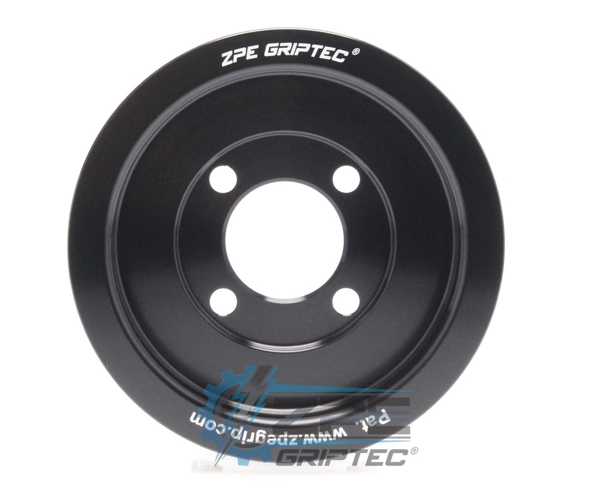 3.70" 6 Rib ZPE GripTec® 2pc Magnuson TVS L3 Black Pulley Only