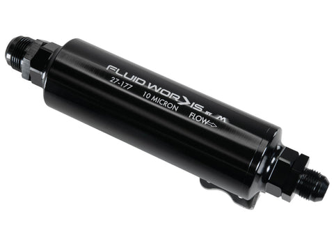 Fluidworks 32GPM Post Fuel Filter w/ Mount (10 Micron)