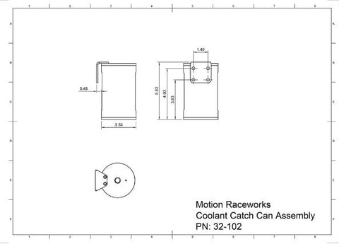 Motion Raceworks Coolant / Transmission Billet Overflow Catch Can 5