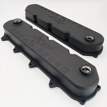 TSP Billet Baffled Gen 5 LT Valve Covers - Black PowderCoating - Pair