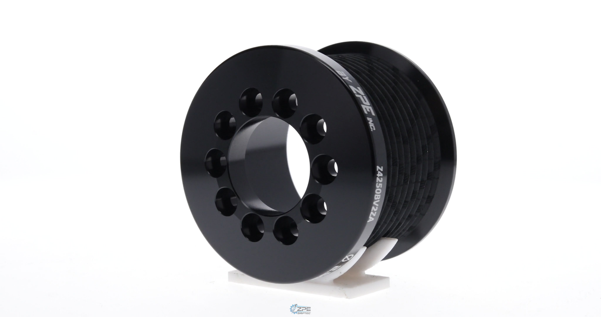 2.50" 10 Rib ZPE GripTec® 2pc MKII LT4 L2V Black Pulley Only