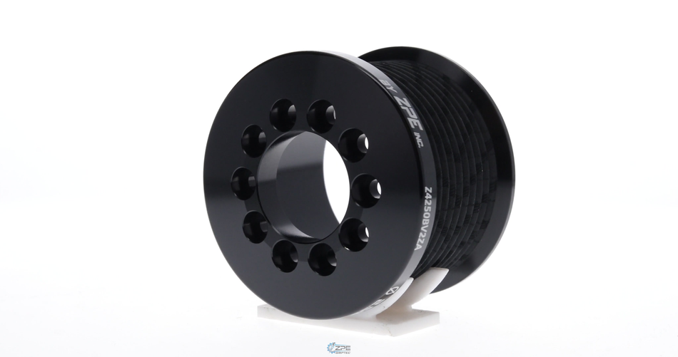 2.50" 10 Rib ZPE GripTec® 2pc MKII LT4 L2V Black Pulley Only