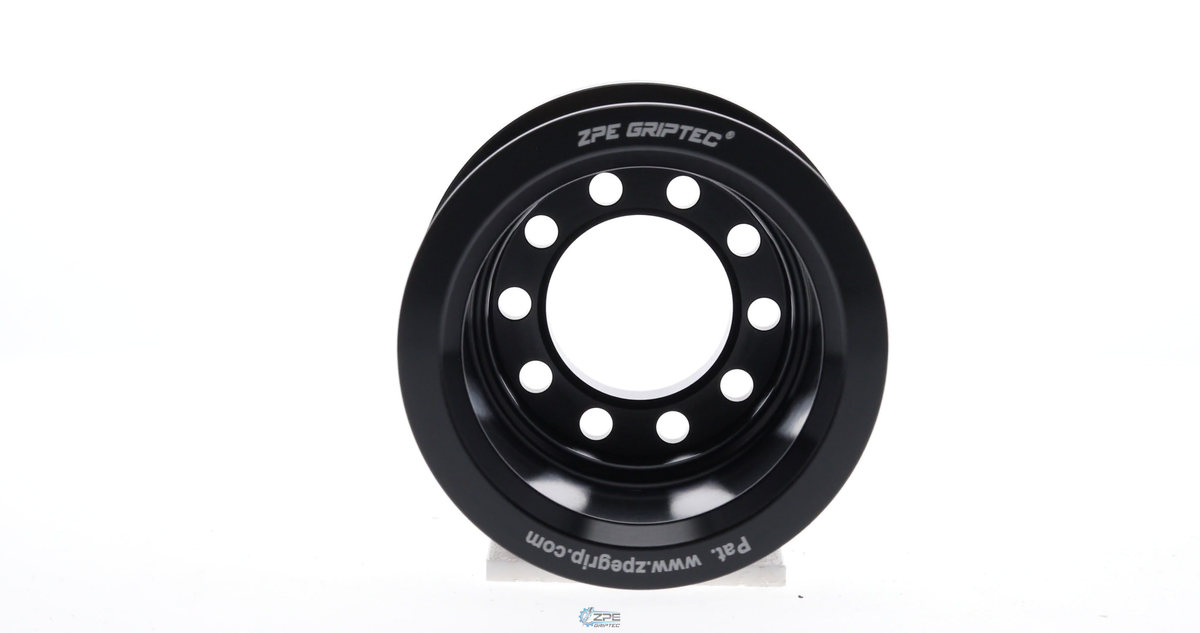 2.50" 10 Rib ZPE GripTec® 2pc MKII LT4 L2V Black Pulley Only