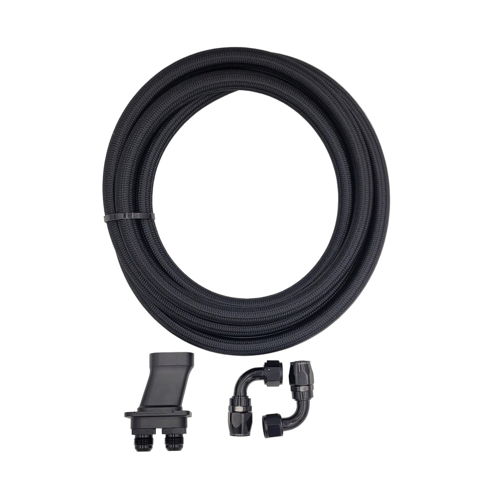ZL1 Front Lid Coolant Hose Kit -12AN RH235 Braided Hose & 12AN ZL1 Manifold