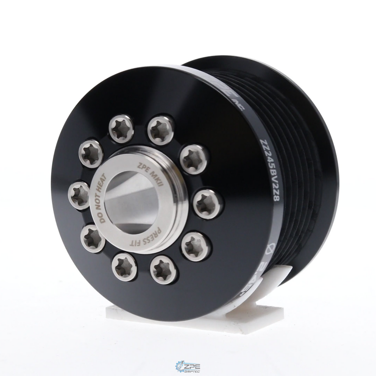 2.45" 8 Rib ZPE GripTec® 2pc MKII LSA L2V Black Pulley & Hub Kit