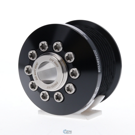 2.45" 8 Rib ZPE GripTec® 2pc MKII LSA L2V Black Pulley & Hub Kit