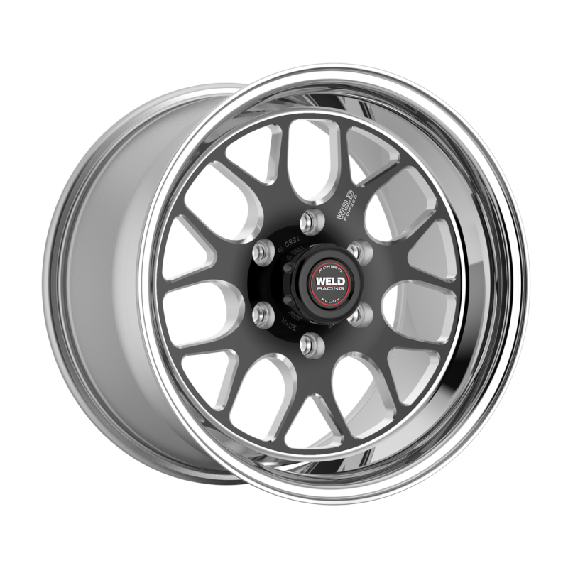 Weld S77 HD 15x9 / 6x139.7 / 5.5 BS / 3.54 HB - Black Center - Polished Shell - Non-BL Wheel