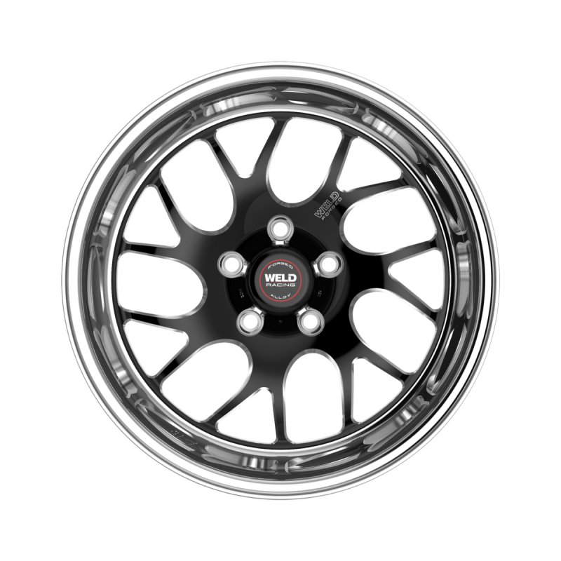 Weld S78 18x11 / 5x120.65 / 7.7 BS / 3.18 HB - Black Center - Polished Shell - Non-BL Wheel