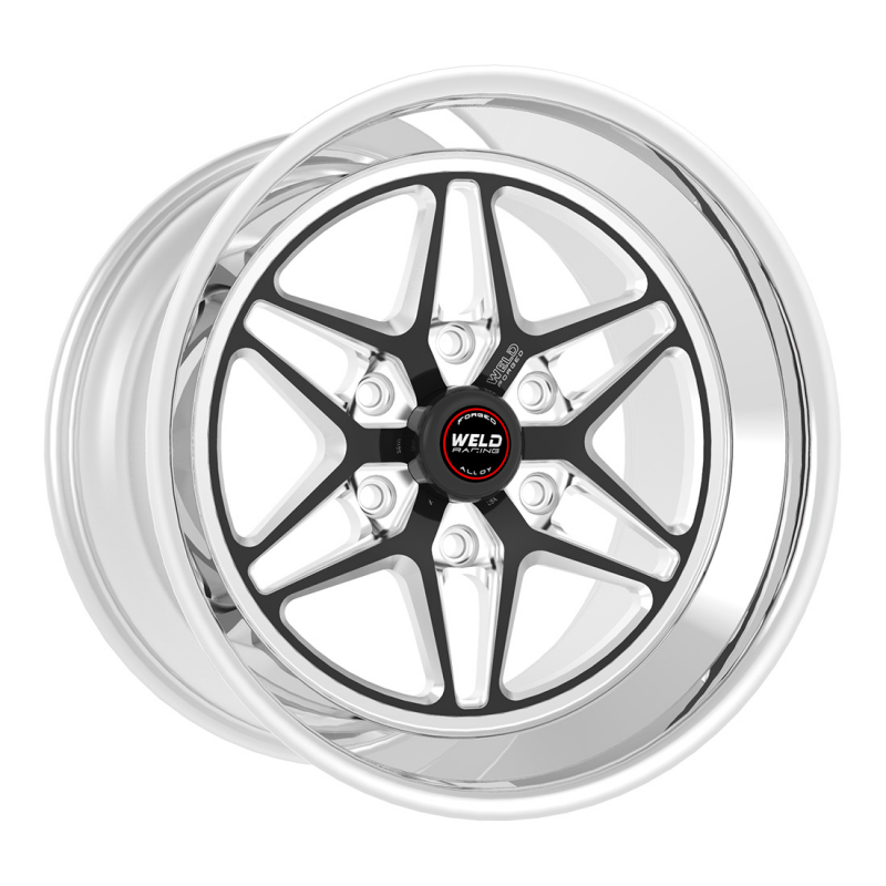 Weld S81 HD 20x10 / 6x139.7 / 7 BS / 3.54 HB - Black Center - Polished Shell - Non-BL Wheel