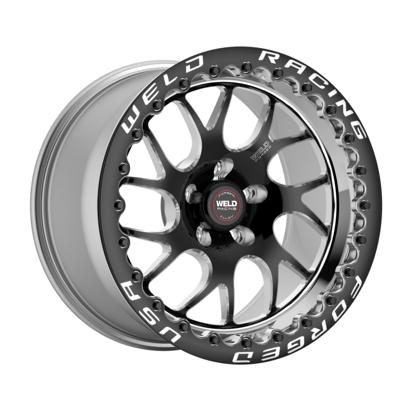 Weld S78L RT-S 17x11 / 5X115 BP / 6.2in BS Black Wheel 3.18ID {High Pad} - Single-Beadlock