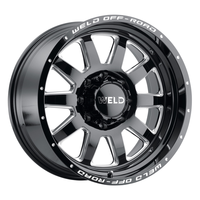 Weld Stealth 20x10 / 8x170 / 4.76 BS / 125.1 HB - Gloss Black Milled - Non-BL Wheel